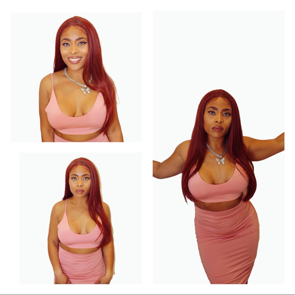 New ✨ Pink Cut Out Ruched Dress